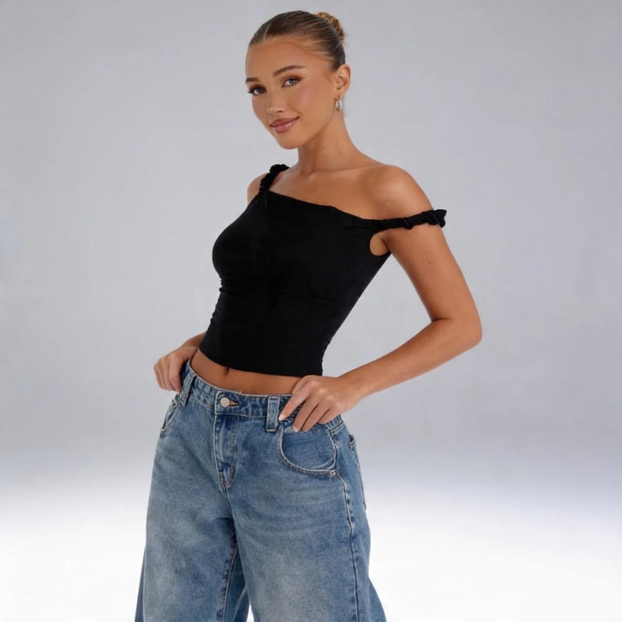 Loose Retro Wide Leg Jeans - VARRA