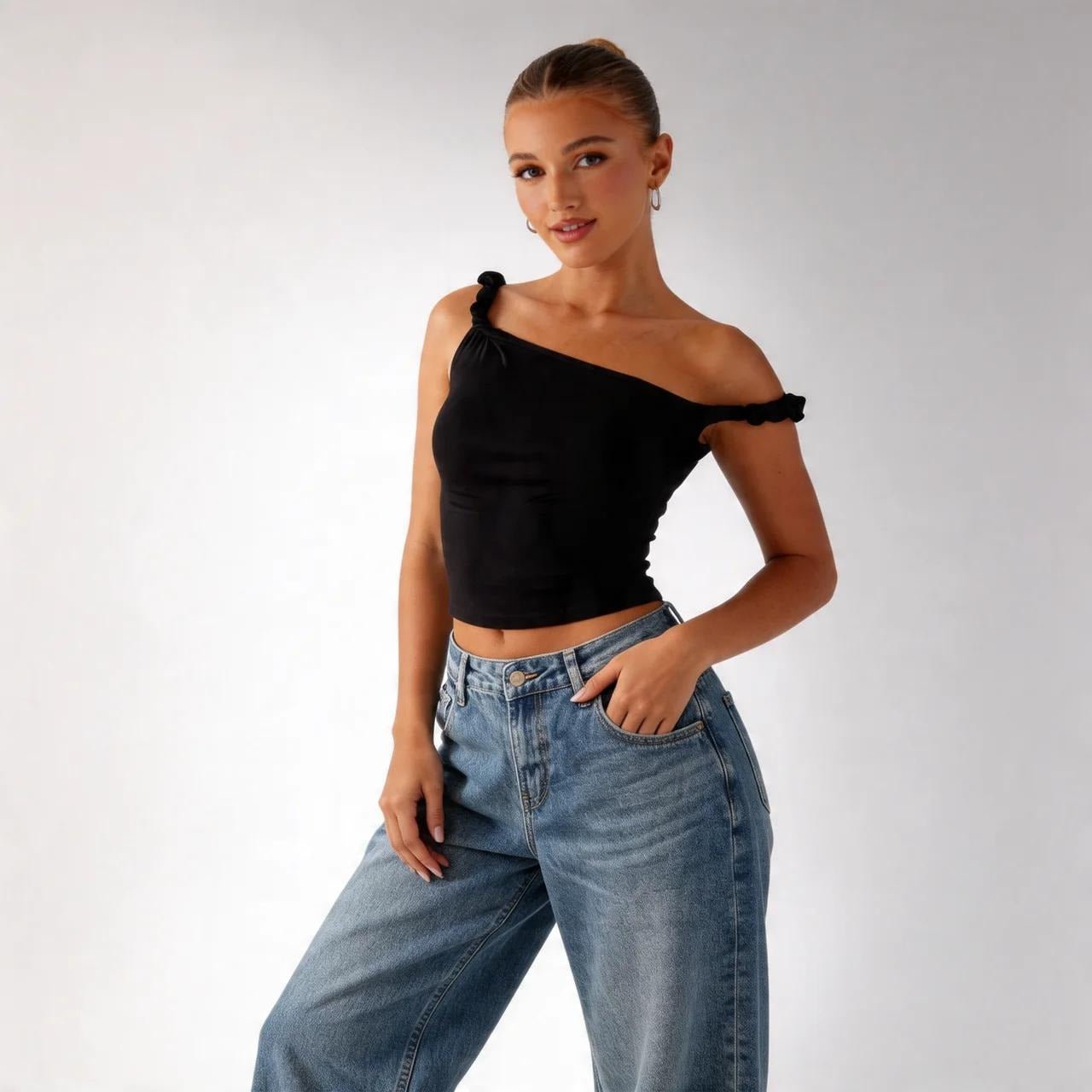 Loose Retro Wide Leg Jeans - VARRA