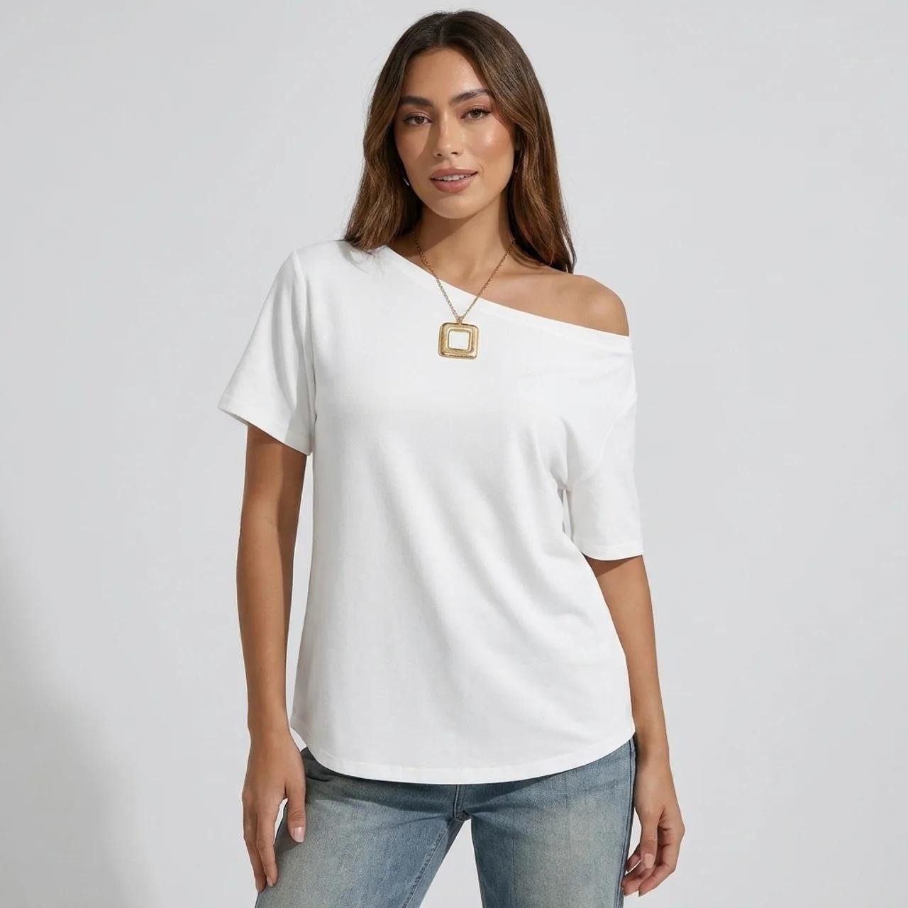 Off Shoulder T-Shirt - VARRA