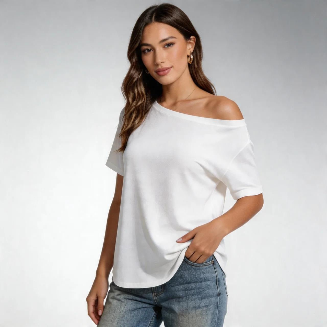 Off Shoulder T-Shirt - VARRA