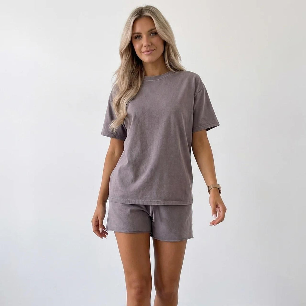 Solid Color Casual Sweatshirt Outfit