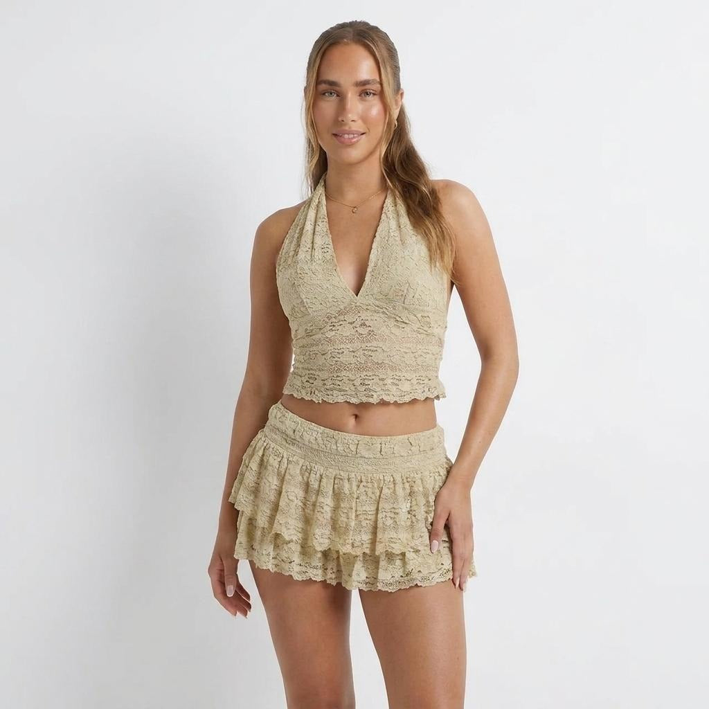 Camisole Cake Skirt Outfit Women
