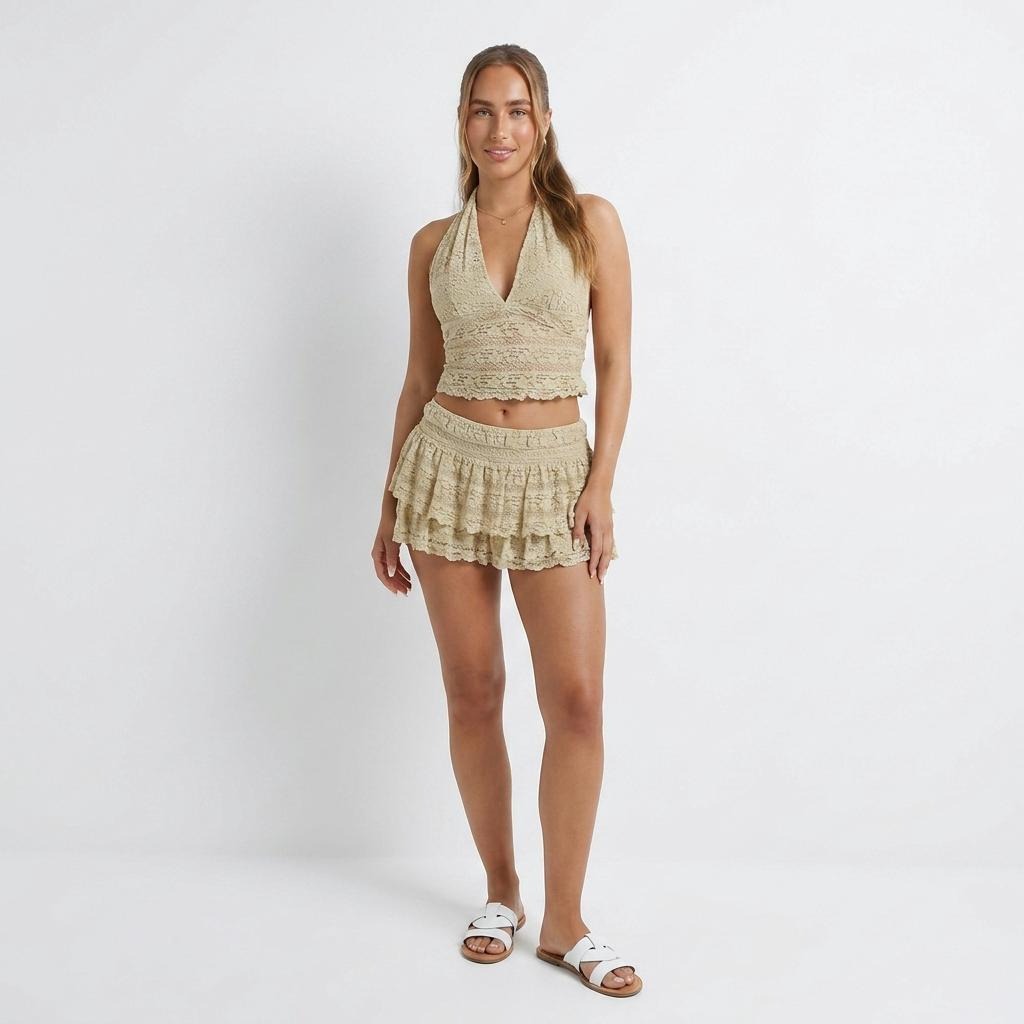 Camisole Cake Skirt Outfit Women