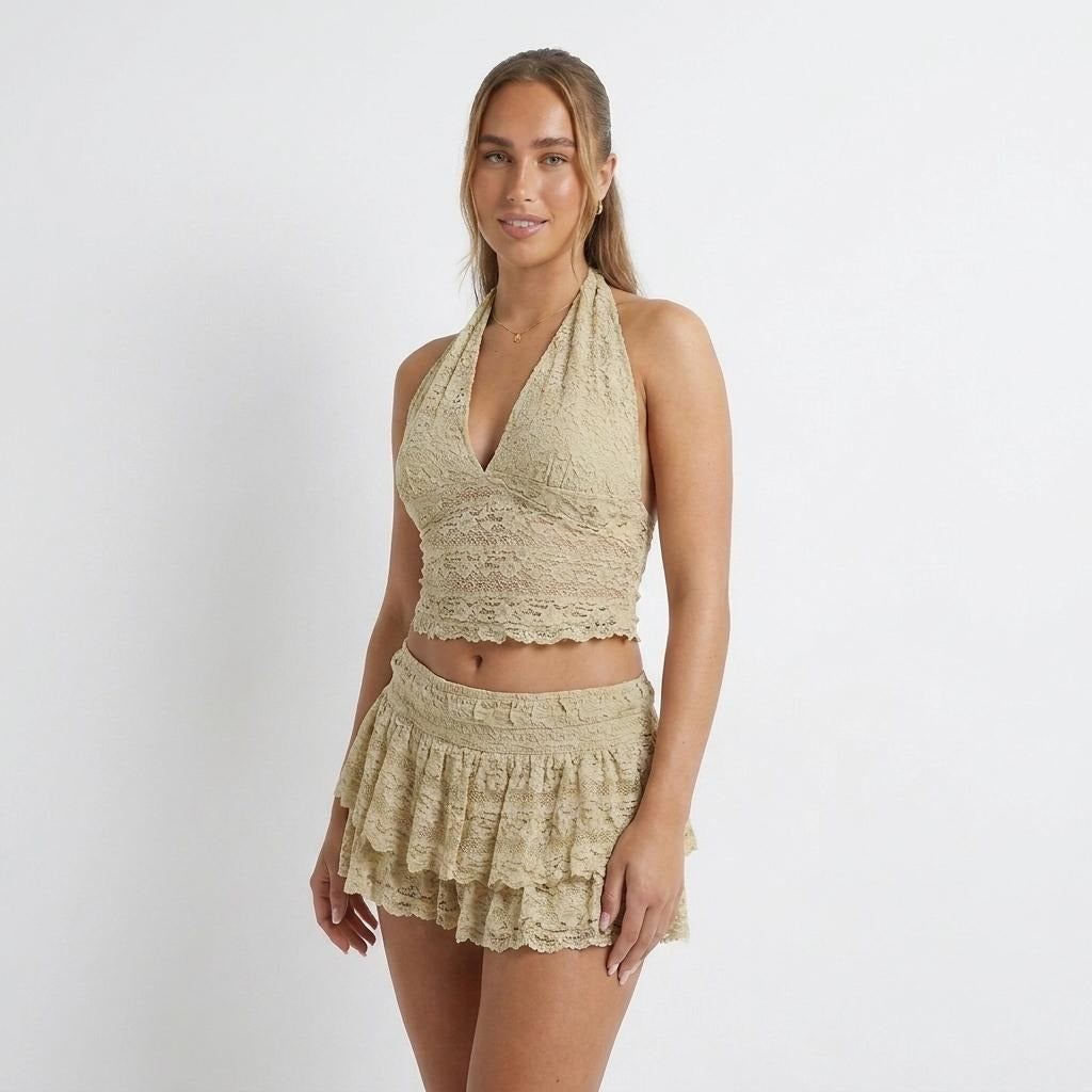 Camisole Cake Skirt Outfit Women