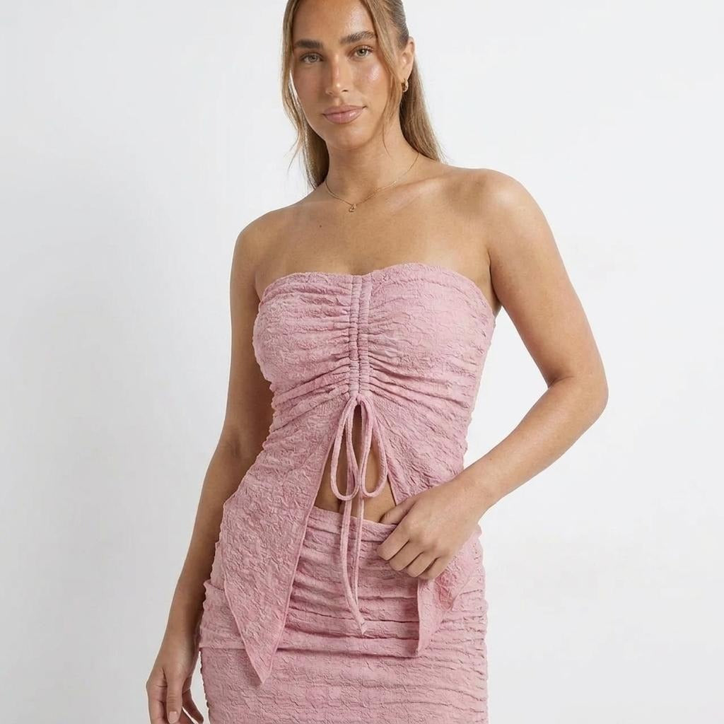 Strapless Sexy Bodycon Hot Girl Dress