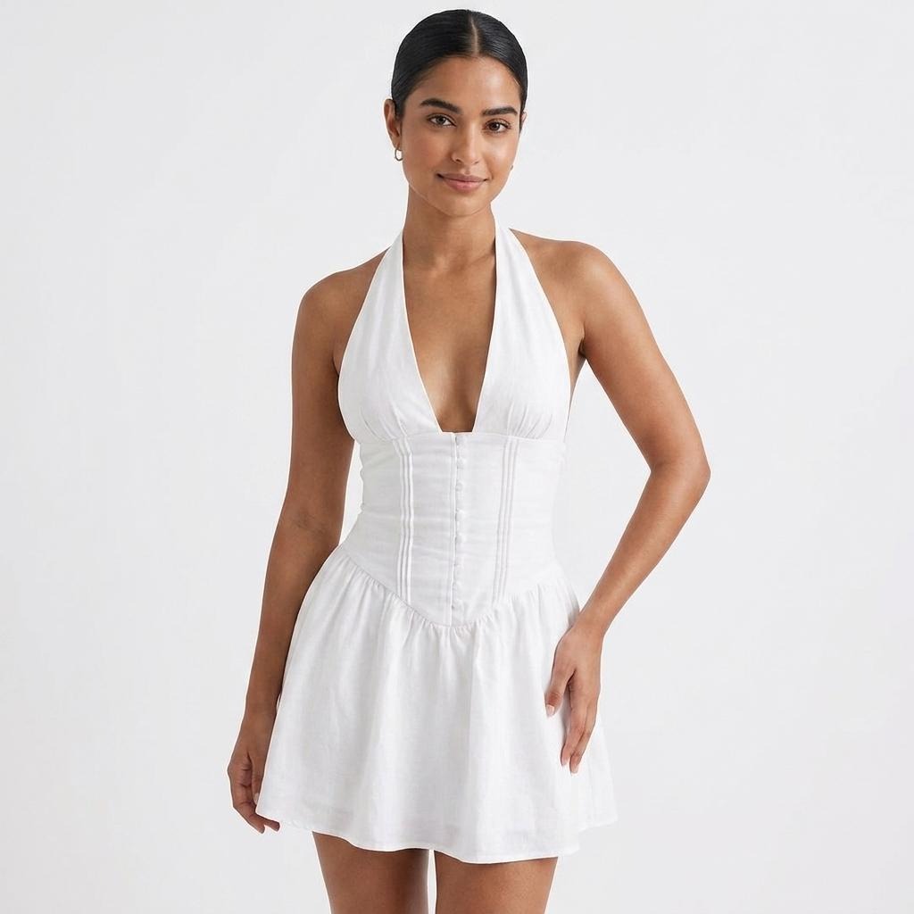 Aria Halter Mini Dress