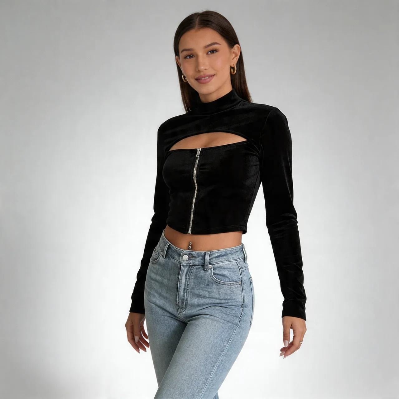 Zip - Up Sculpt Top - VARRA